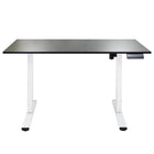 Ezywork Whole Piece Top Electric Standing Desk - White Frame / Black Top-Height Adjustable Range: 28.75" - 47.6" (73cm - 121cm)