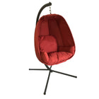 Dura Housewares Stella Chair - Red-Sleek, modern look that enhances patios, porches, gardens, and more
