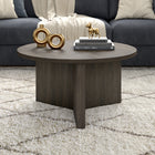 Hudson&Canal Anders 32"W Round Coffee Table - Alder Brown-Features easy assembly