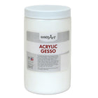 Handy Art Acrylic Gesso - 32 oz - 2 Pack-Apply as an undercoating or primer to surface before painting to improve adherence