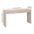 Hudson&Canal Lawrence 55"W Console Table - Alder White-9
