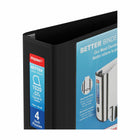 Staples Better Binder - 4" - Black-Rings close tightly to allow easy page turning
