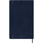 Moleskine 2026 Classic 12-Month Weekly Large Soft Cover Planner - 5" x 8.25" - Sapphire-Colour-coordinated expandable inner pocket