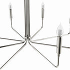 Modway Rekindle 8-Light Chandelier - Polished Nickel-ETL Listed for Damp Locations