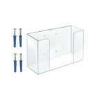 Azar Vertical 1-Compartment Glover Acrylic Dispenser - 5.75" H x 10.25" W x 3.625" D - Clear-Item is made of clear acrylic