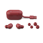 Jlab GO Air POP True Wireless Earphones - Rose-15 percent Smaller Fit. Smaller than a credit card, the case fits in your pocket and the earbuds are our smallest yet - 15 percent smaller earbuds and 40 percent lighter with the compact case. Try the three tip sizes to get a snug in-ear fit, creating a perfect seal for crystal clear sound.