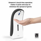 Umbra Emperor Auto Soap & Sanitizer Dispenser - Black and White - 355ml-5