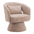 Zuo Liva Swivel Chair - Frosty Brown-Assembly required