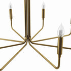Modway Rekindle 8-Light Chandelier - Satin Brass-ETL Listed for Damp Locations