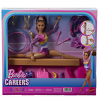 Barbie Careers Gymnastics Playset - Latina-Snap Barbie doll's waist into the c-clip and use to help her perform cartwheels, flips, leaps and more