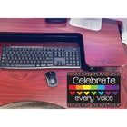 Ashley Productions Smart Poly Computer Mouse Pad - Celebrate Every Voice - 6 Pack-Use in the classroom, home or office