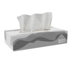 Pacific Blue Basic 2-Ply Facial Tissue Flat Box - 30 Pack-Meets or exceeds EPA Comprehensive Procurement Guidelines and can help your business earn LEED credits