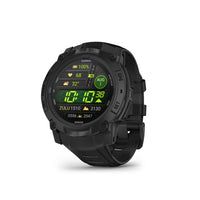Garmin Instinct 3 Tactical Edition AMOLED Smartwatch - 50 mm - Black with Black Band-AMOLED DISPLAY - The Instinct 3 - Tactical Edition series offers options with a bright 1.3" AMOLED display to make detailed information easy to read at a glance, while still providing great battery life with up to 24 days in smartwatch mode on the 50 mm model.