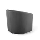 Modway Prospect Performance Velvet Swivel Armchair - Charcoal-No Assembly Required
