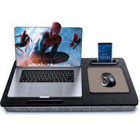ShoppingAll Lap Desk - Black-Suitable for laptops (up to 17”), tablets, and phones