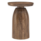 Modway Holloway Round Wood Side Table - Walnut-Round Side Table