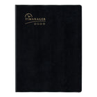 Blueline 2026 Timanager 13-Month 7-Day Weekly/Monthly Planner - 11" x 8-1/2" - Black - English-7-day planner with a monthly planner before each month. Weekday appointment schedule from 7:00 a.m. to 8:30 p.m. in 30-minute intervals