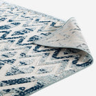 Modway Reflect Tamako Diamond/Chevron Moroccan Trellis Indoor / Outdoor Area Rug - 5 ft W x 8 ft L - Ivory/Blue-9