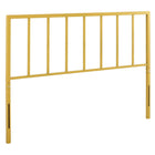 Modway Tatum Queen Headboard - Gold-Metal Queen Headboard