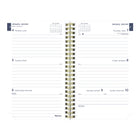 Blueline 2027 Essential Weekly/Monthly Planner with Gold Twin-Wire Binding - 8" x 5" - Minimalist - Bilingual-Events, to-do, passwords, contacts and notes section