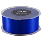 JAM Paper Double Faced Satin Ribbon - 1 1/2" W x 25 yd. - Royal Blue-Quantity: Roll Sold Individually