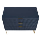 Manhattan Comfort DUMBO 35.19" Modern Dresser - Midnight Blue-30 Day Limited Manufacturer's Warranty