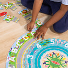 Melissa & Doug Round the Shore Tracks Cardboard Jigsaw Floor Puzzle With Wind-Up Vehicles - 48 Pieces-4