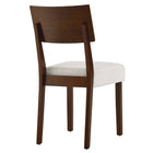 Modway Pax Wood Dining Side Chairs - Walnut/Heathered Weave Ivory - 2 Pack-8