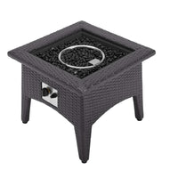 Modway Vivacity Outdoor Patio Fire Pit Table - Espresso-Enjoy the flickering flames of a warm fire with the Vivacity Propane Gas Fire Pit Table