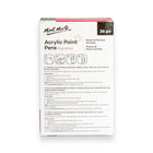 Mont Marte Signature Acrylic Paint Pens - Broad Tip - Assorted - 36 Pack-Dries quickly to a semi-matte finish, permanent on porous surfaces and removable from non-porous surfaces like glass