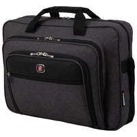Wenger 17.3" Business Laptop Bag - Grey/Black-Padded compartment securely holds laptops up to 17.3"