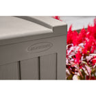 Suncast Medium Deck Box with Seat - 50 Gal. - Stoney-5 Year Limited Warranty.
