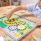 Melissa & Doug 24-Piece Wooden Animal Chase Jigsaw Spinning Gear Puzzle-7