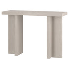 Hudson&Canal Dimitra 42"W Console Table - Alder White-Tabletop features a weight capacity of 50 lbs