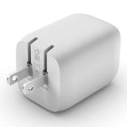 Belkin BoostCharge Pro 65W Dual USB-C GaN Wall Charger-TRAVEL READY WITH CABLE: This wall charger is designed with durability in mind and features a convenient, travel-ready design. Compact and lightweight, it's the perfect charger for home, office, or travel. Add convenience with included USB-C to USB-C cable