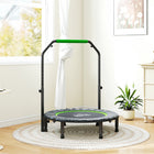 Soozier 40" Foldable Rebounder Trampoline for Adult-Steel frame and six legs for stability