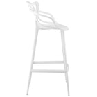 Modway Entangled Bar Stool - White-No assembly required