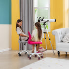 Homy Casa Colorful Fabric Teen Task Chair - Verita Grey-Cushioned Seat: The soft, cushioned seat offers superior comfort for extended periods of use