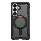 UAG Plasma XTE Rugged Kickstand Cell Phone Case with Magnets for Galaxy S26 - Black/Orange-Integrated Kickstand with Multiple Viewing Modes