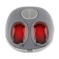 HoMedics Air Deluxe Foot Massager with Heat - Grey-Covered in premium twill fabric