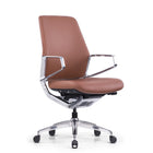 Nexten Pro Standard Height Back Office Chair - Brown-Heavy duty casting aluminum body system