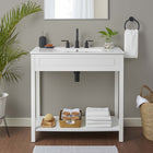Modway Altura 36" Bathroom Vanity - White-Integrated Ceramic Sink Basin