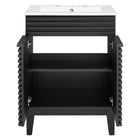 Modway Render 24" Bathroom Vanity - Black/White-9