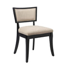 Modway Pristine Upholstered Fabric Dining Chairs - Beige - 2 Pack-Non-Marking Foot Pins