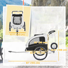 Aosom 2-In-1 Pet Stroller and Wagon with Suspension - White-Mesh windows and sunroof keep the area ventilated and allow pets to look outside 