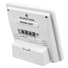 Marathon Digital Desktop Clock with Day, Date, Temperature, Alarm and Backlight - Blue (CL030050BL)-Day of the week can be displayed in 7 languages (English, Danish, Dutch, French, Italian, German and Spanish).