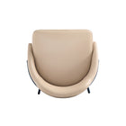 Manhattan Comfort Gracie 22" Modern Leatherette Upholstered Counter Stool - Tan and Black - 3 Pack-21.7" L x 23" W x 38" H