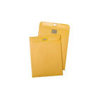 Quality Park 10" x 13" Clear Clasp Envelopes, Brown, 28 lb., 100 Pack-These clasp envelopes feature resealable redi-tac technology on the closure to replace the traditional metal clasp for better repeated use and durability