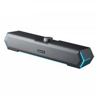 Havit RGB LED Lighting Wired Computer E-Sports Speaker Soundbar-Customizable Sound Control: Features knob adjustment for precise volume control and touch control for easy LED lighting on/off