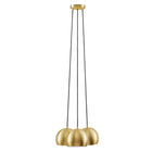 Modway Chalice 3-Light Metal Pendant - Satin Brass-3-Light Hanging Pendant
